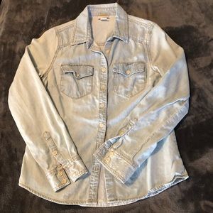 Cotton denim shirt